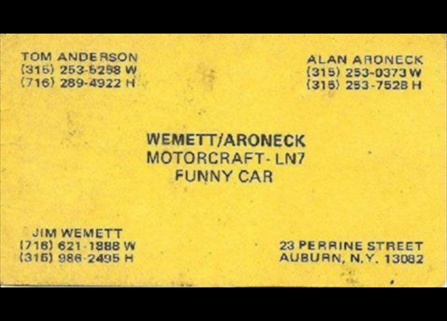 1983 team business card