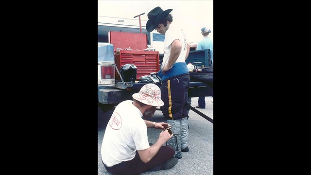 1976 Mustang 25 George black cowboy hat 1976