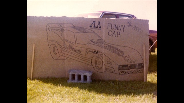 1979 Corvette 27 cardboard sign