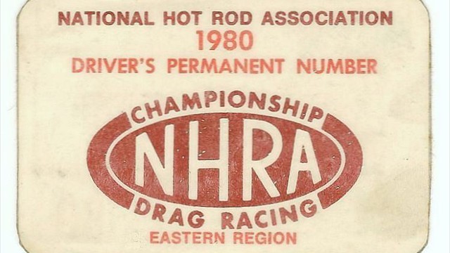 George 13 NHRA number card 1